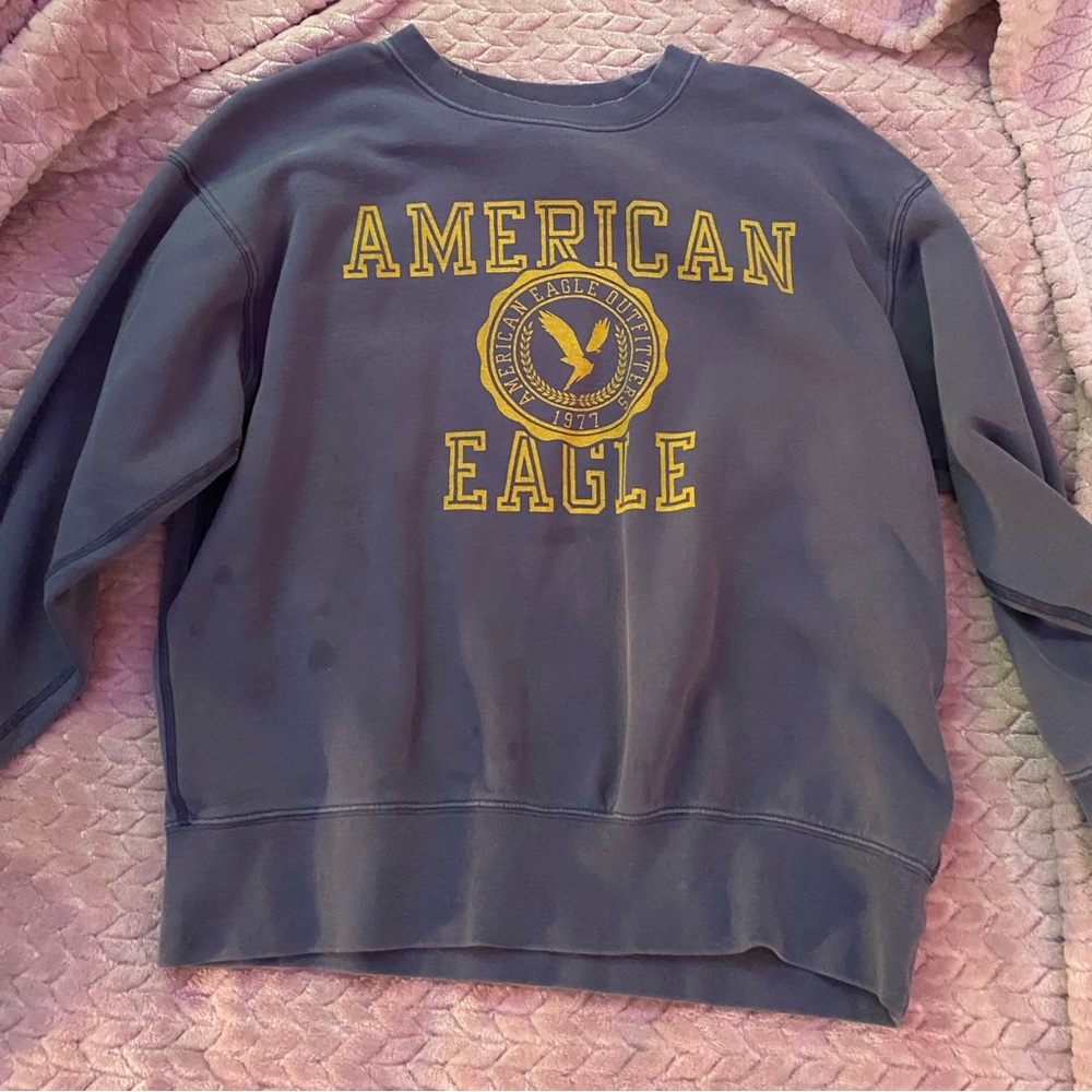 cropped american eagle crewneck